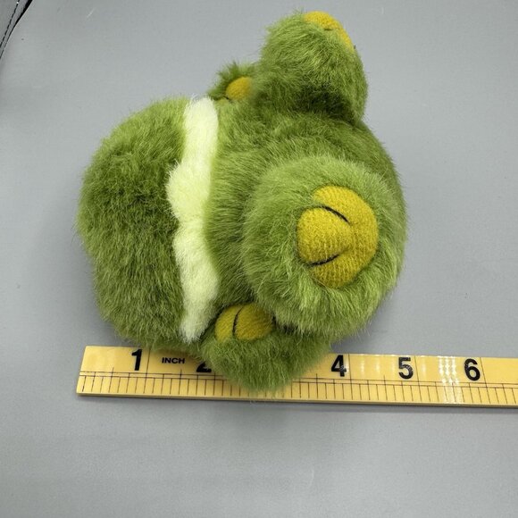 Vintage 1994 Swibco Puffkins Lily Frog Plush 4" Green Stuffed Animal Toy - Picture 7 of 7